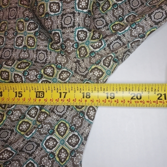 Lafayette 148 Geometric Print Button Down Blouse Sz 4 - Picture 11 of 11